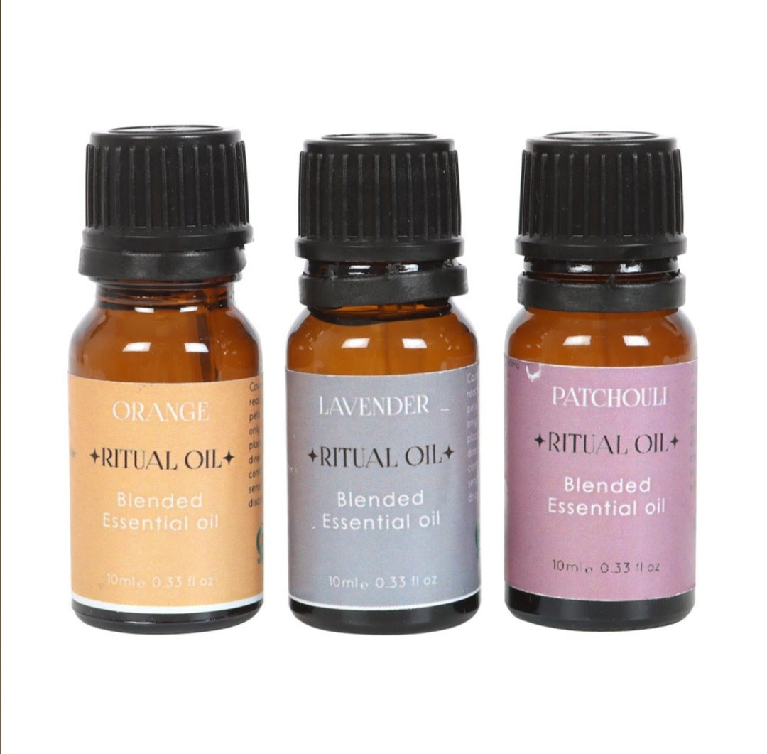 Stress Less Ritual Oil Trio – Anxiety Relief & Relaxation Essential Oil Set (3 x 10ml)