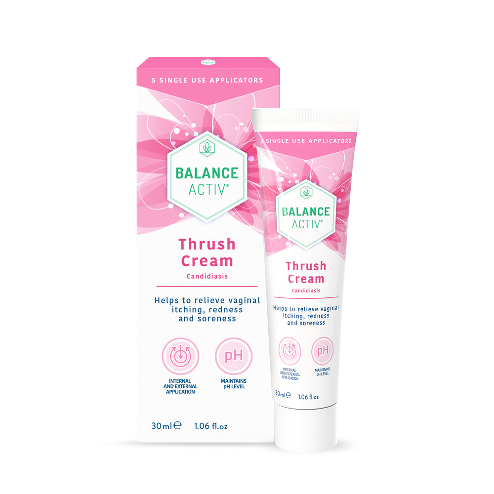 Balance Activ Thrush Cream 30ml Vaginal Itching Soreness Relief Candidiasis 5 Applicators