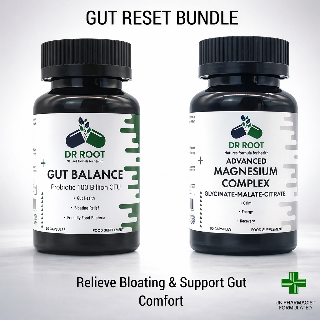 Dr Root Gut Reset Bundle – Probiotic & Magnesium for Bloating and Gut Comfort