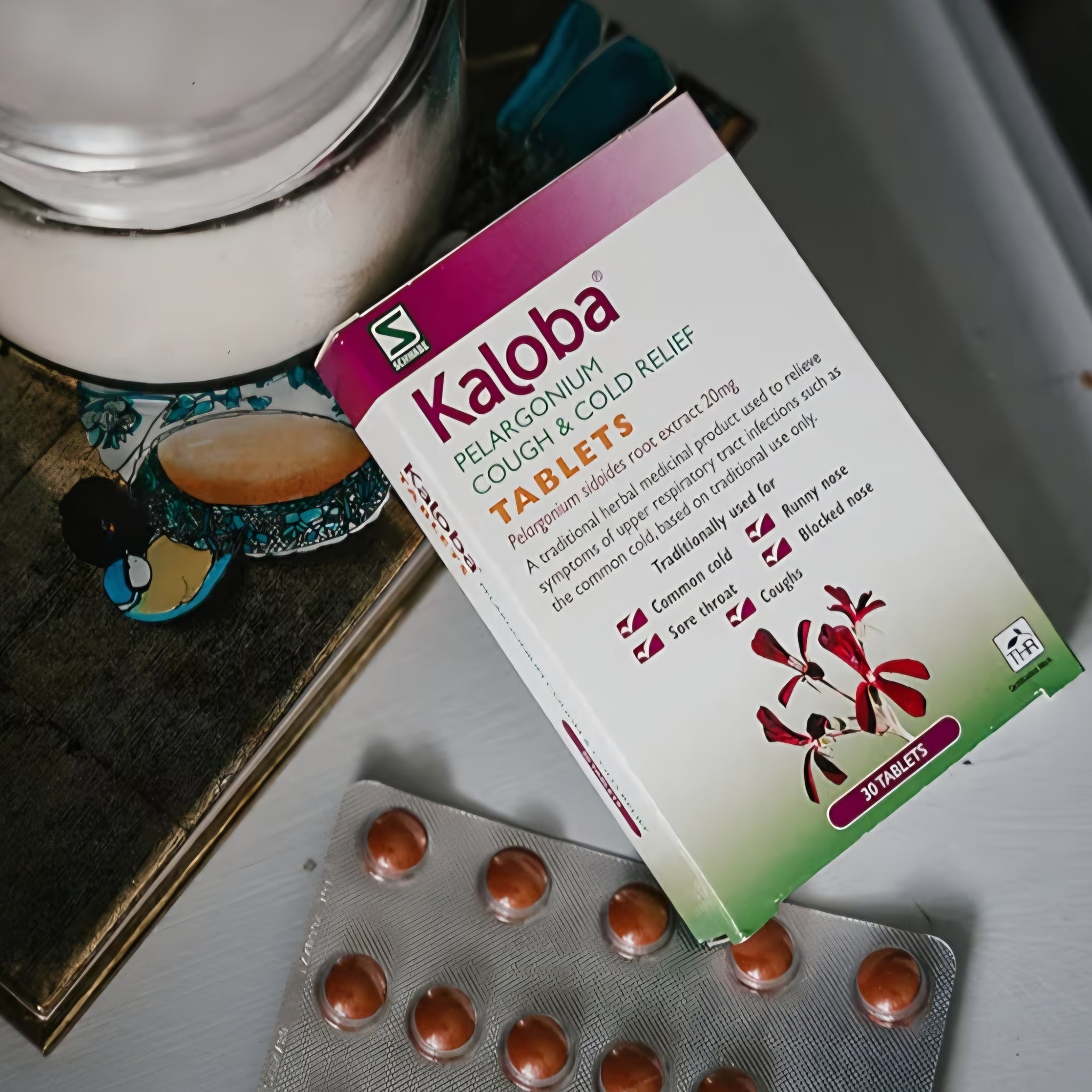 Kaloba Pelargonium Cough & Cold Relief 20mg 30 Tablets – THR Herbal Remedy