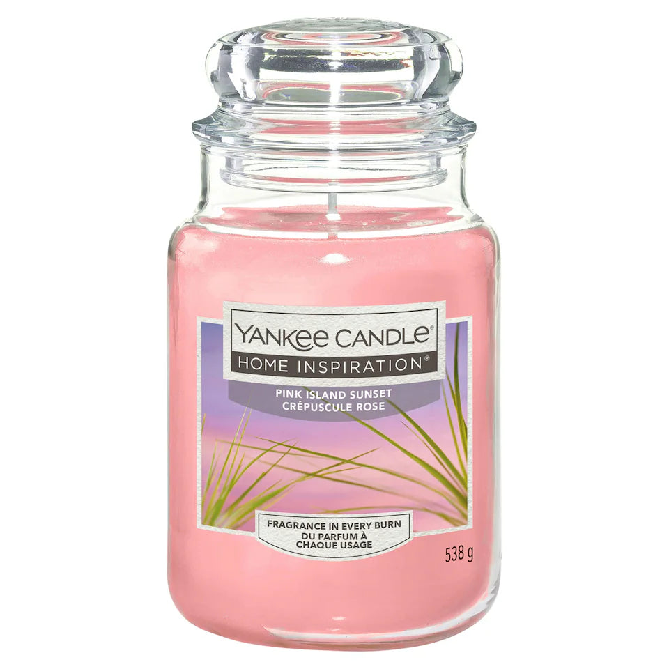 Yankee Candle Pink Island Sunset Large Jar Candle 538g Sweet Tropical Scent