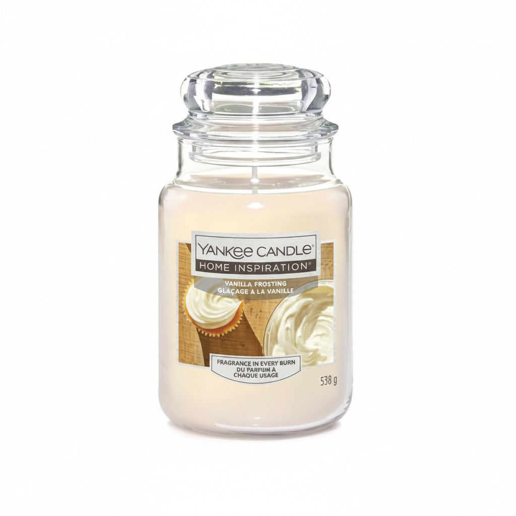 Yankee Candle Vanilla Frosting Large Jar Candle 538g Sweet Bakery Home Fragrance