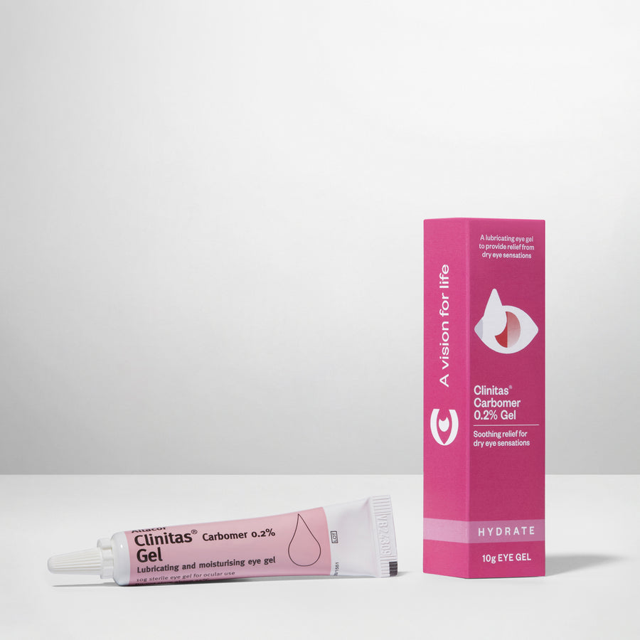Clinitas Carbomer 0.2% Eye Gel 10g Dry Eye Relief Lubricating Moisturising Gel
