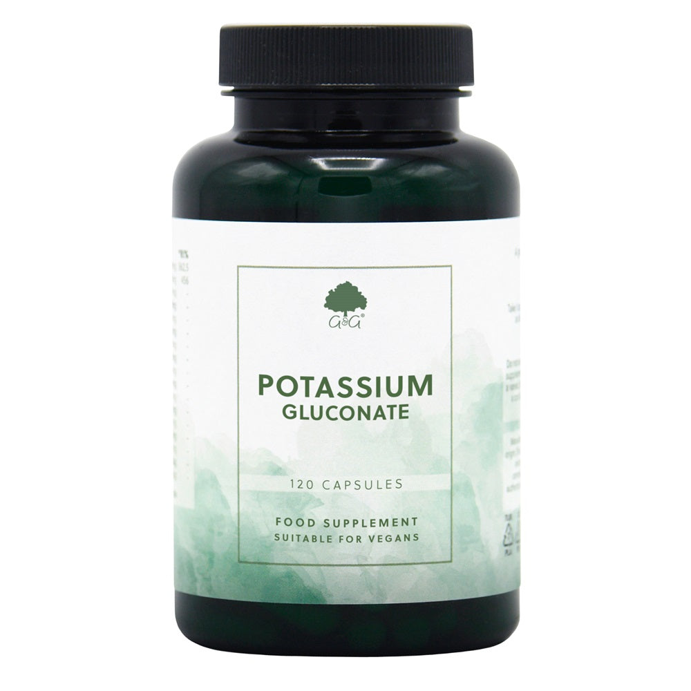 Potassium Gluconate 120 Vegan Capsules | Heart, Muscle & Nerve Support