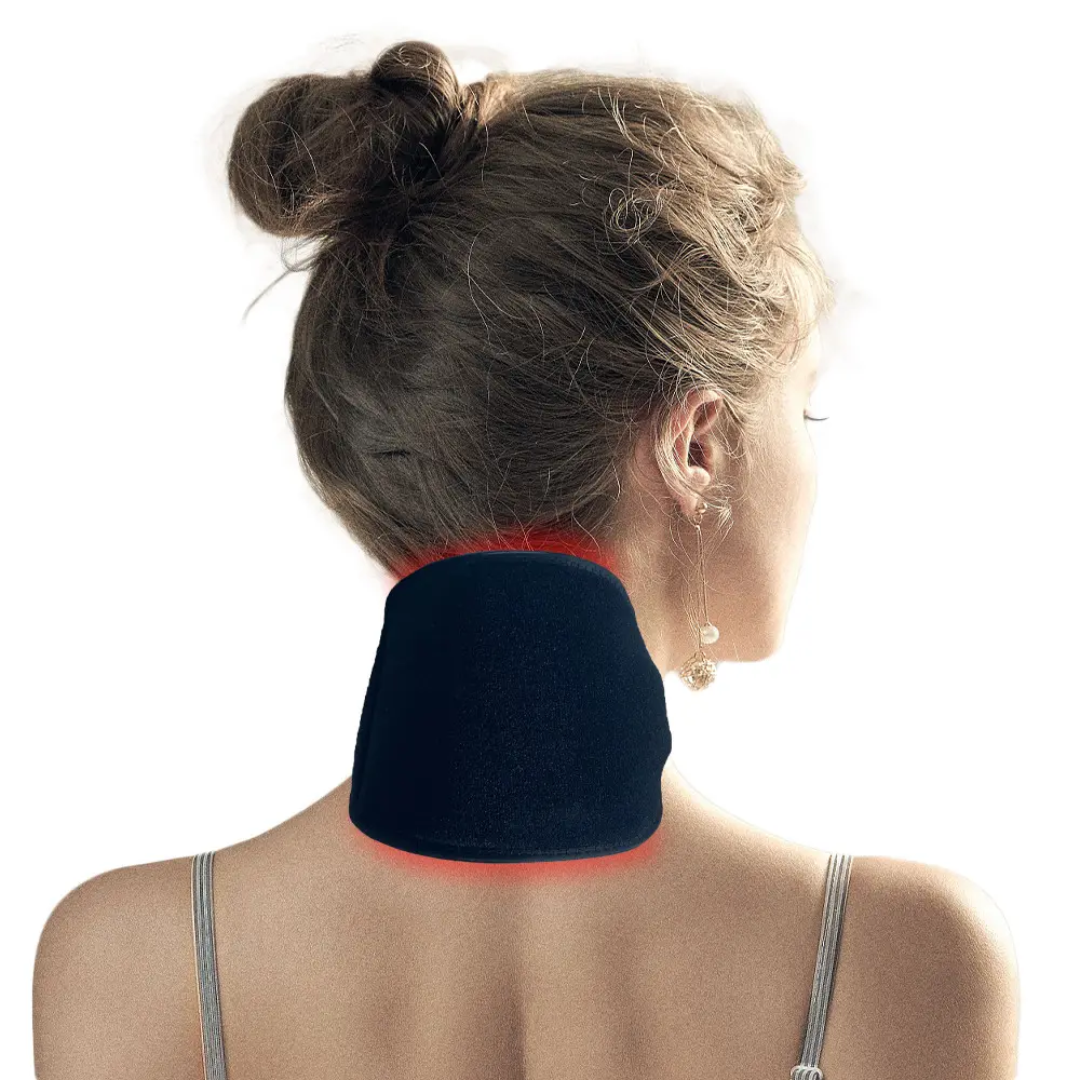 Red Light Therapy Neck Wrap 660nm 850nm Infrared LED Pain Relief Device