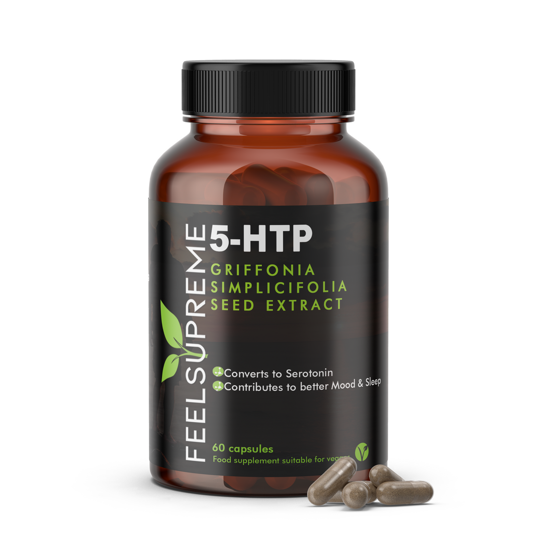 5HTP Griffonia Seed Extract  Mood Sleep Anxiety Serotonin Vegan 60 Capsules