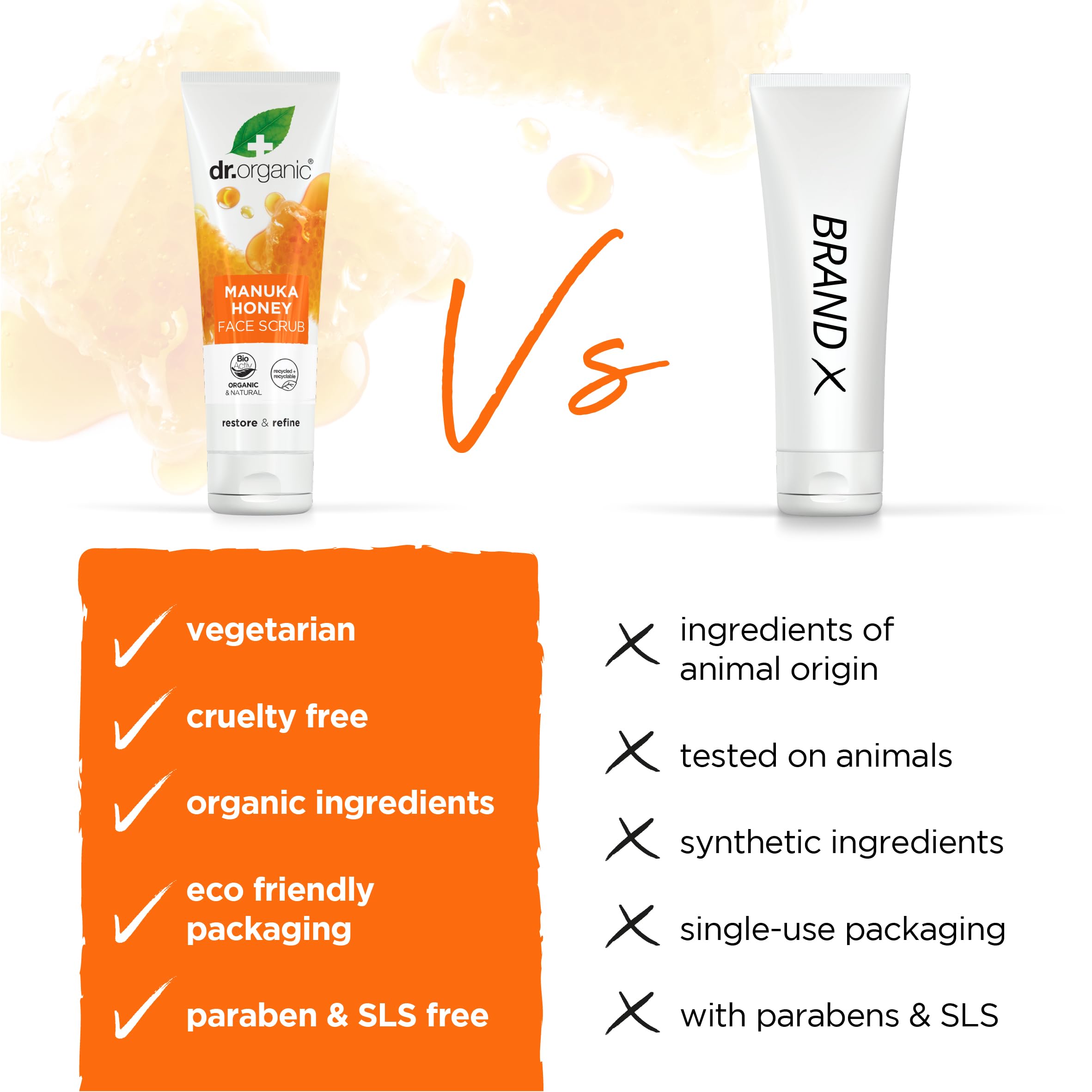 Dr.Organic Manuka Honey Face Scrub 125ml
