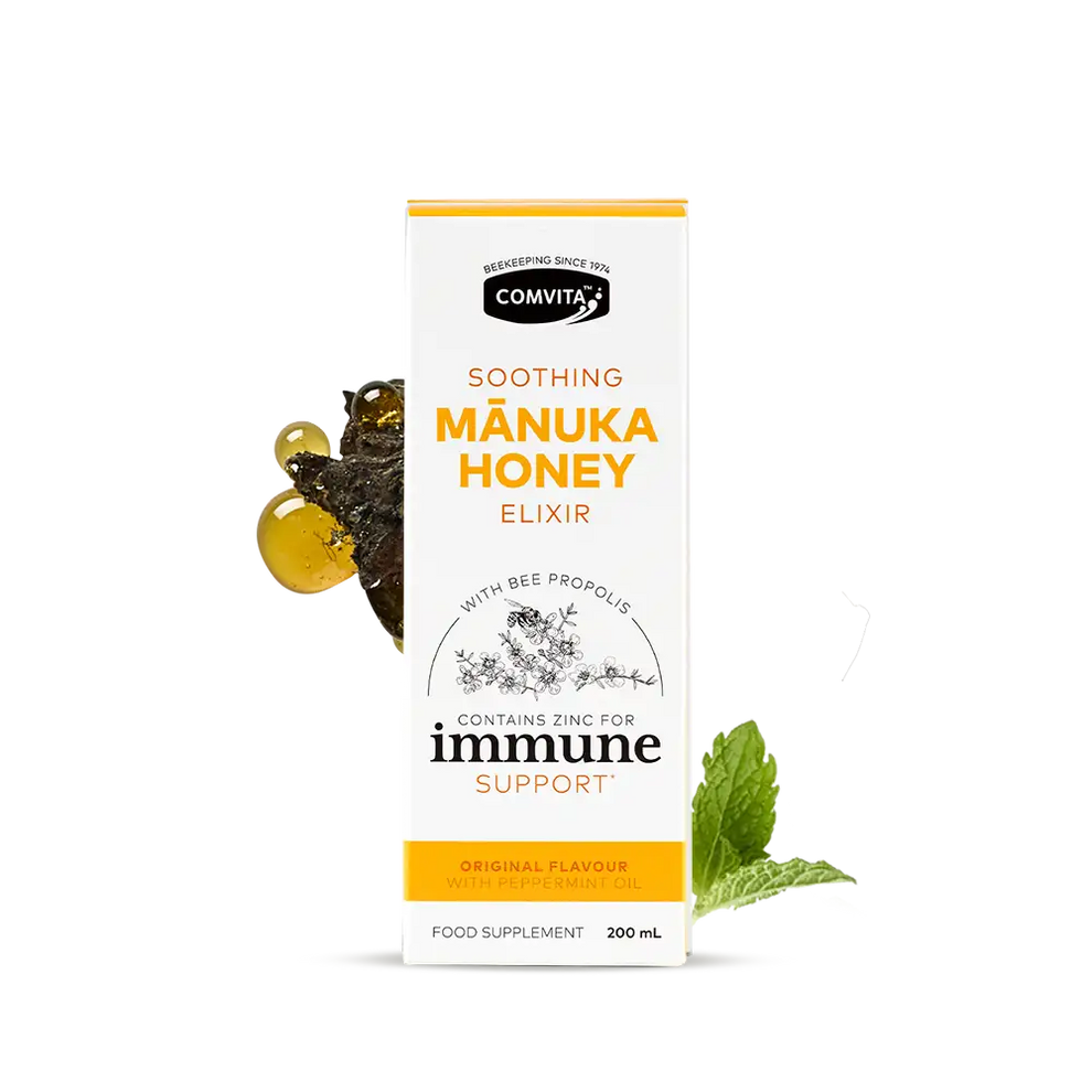 Comvita Soothing Manuka Honey Elixir with Propolis & Zinc Immune Support 200ml