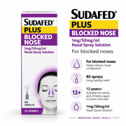 Sudafed Plus Blocked Nose Nasal Spray 10ml
