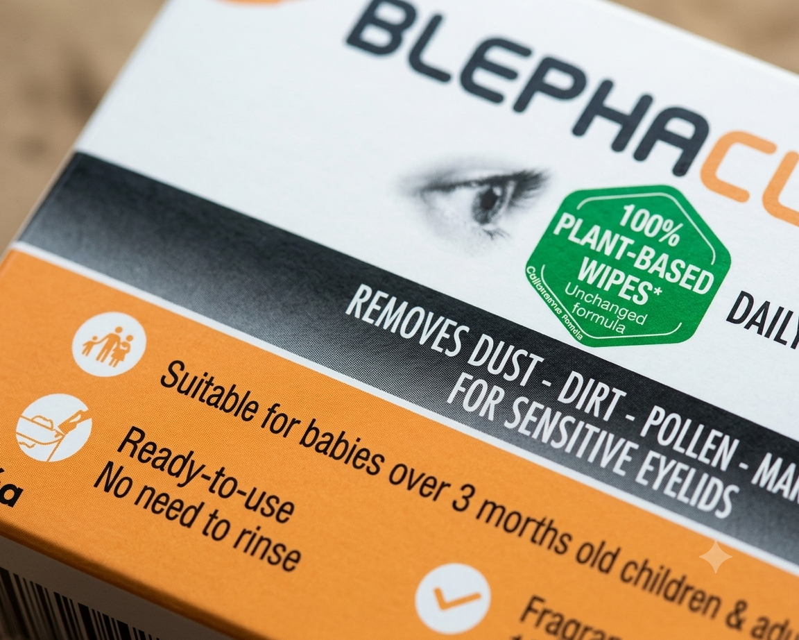 BlephaClean PF Daily Eyelid Cleansing Wipes 20 Sterile Wipes