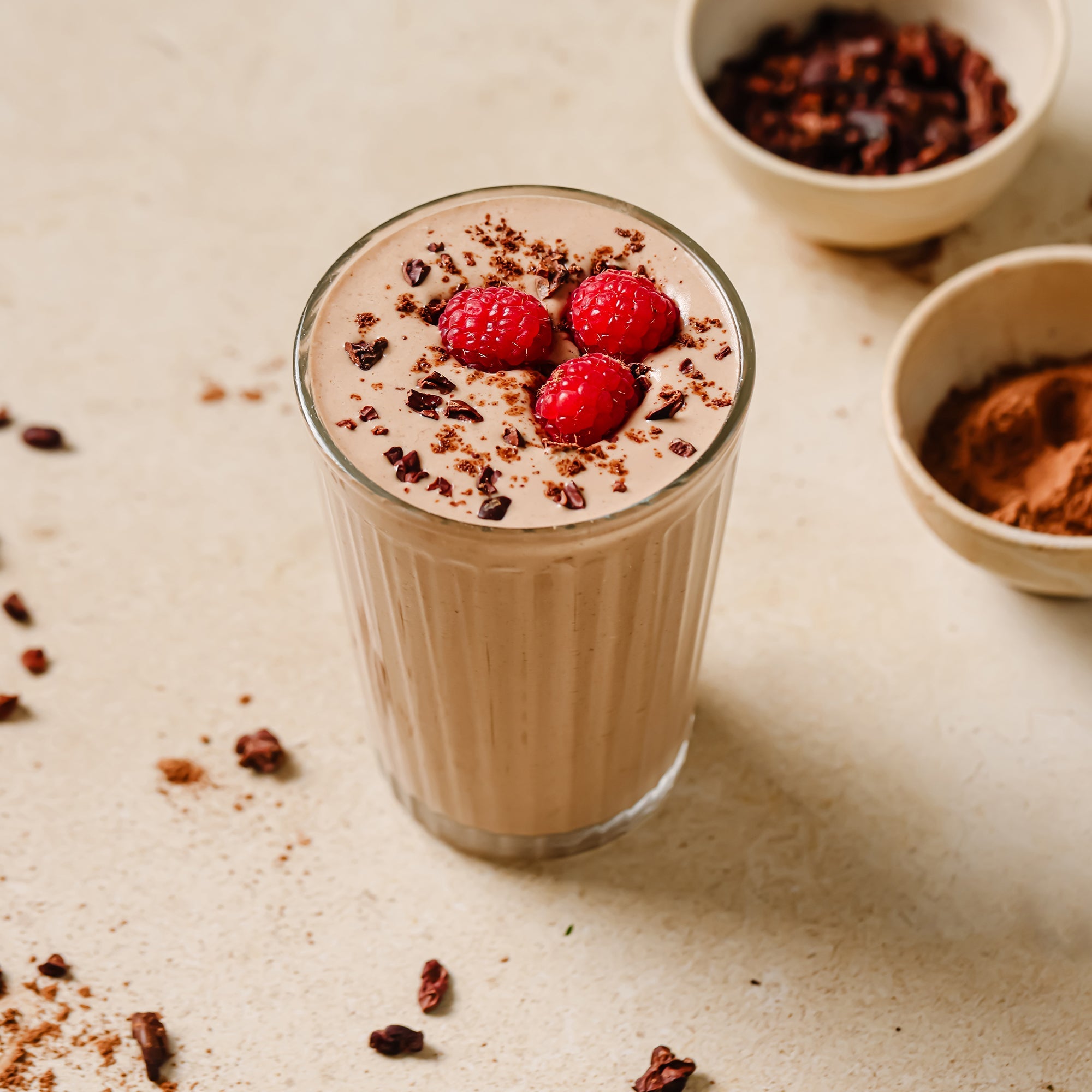 Naturya Chocolate Raspberry Protein Shake 550g Vegan Low Sugar High Fibre