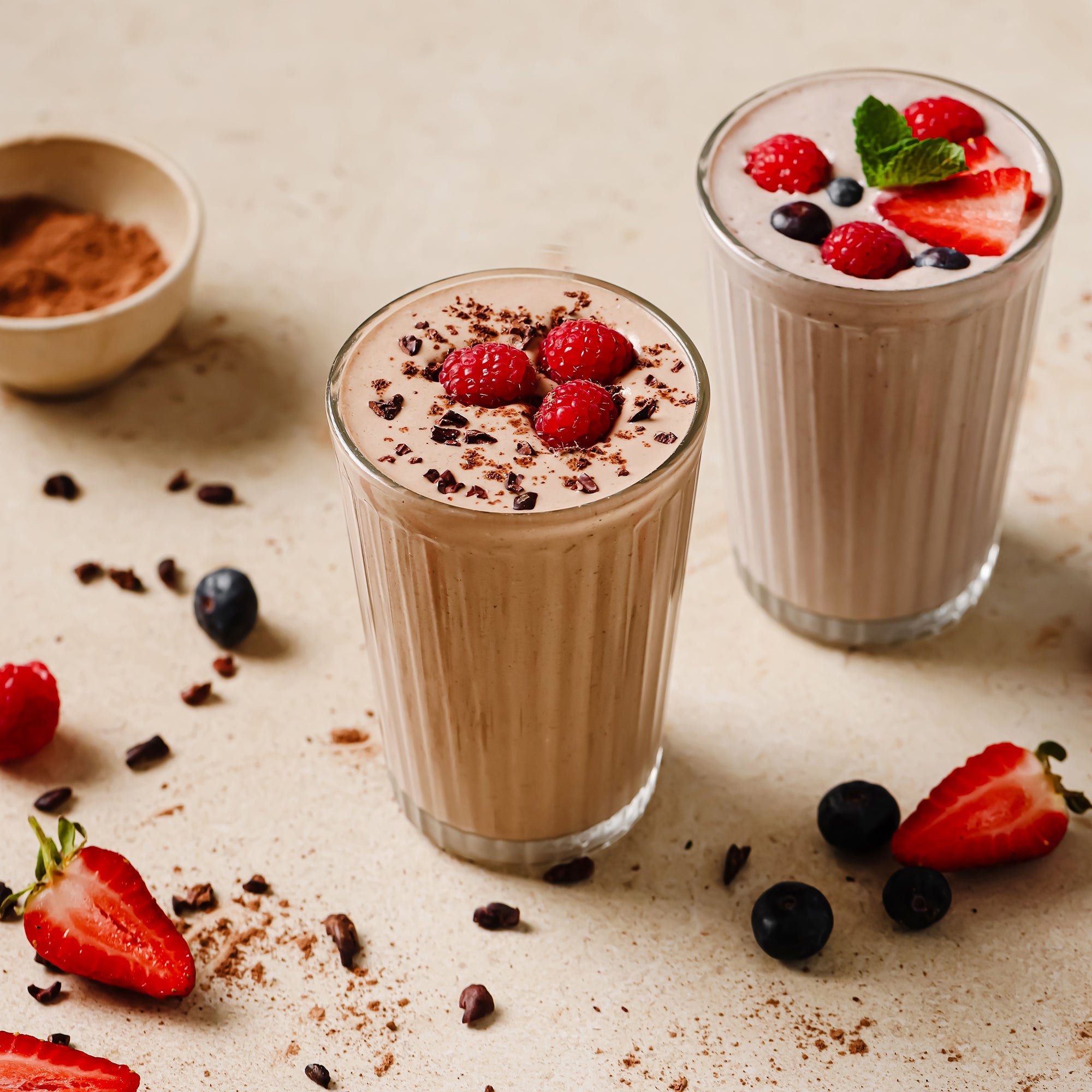 Naturya Chocolate Raspberry Protein Shake 550g Vegan Low Sugar High Fibre