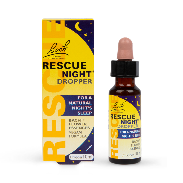 Bach Rescue Night Dropper Sleep Aid 10ml Natural Calming Stress Relief Vegan