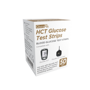 GlucoRx HCT Blood Sugar Glucose Test Strips 50 Pack  Glucose Monitoring