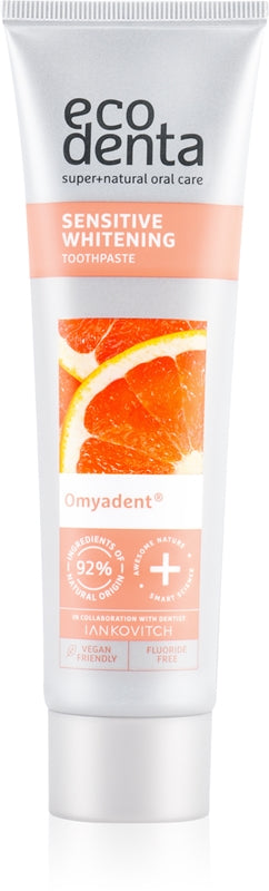 Ecodenta Sensitive Whitening Toothpaste Fluoride Free Vegan 100ml