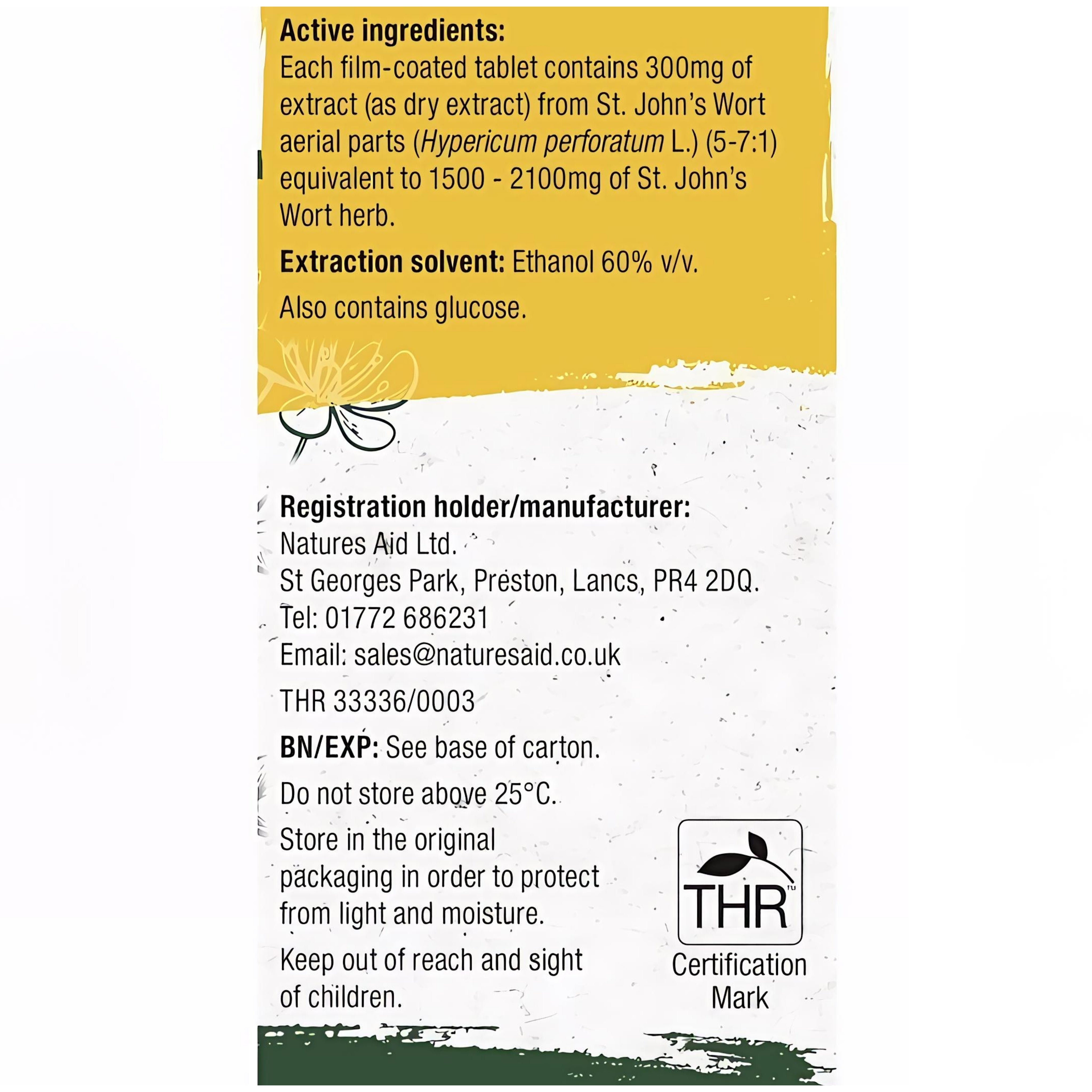 Ucalm St. John's Wort Tablets - Supports Low Mood & Mild Anxiety 120 Tablets