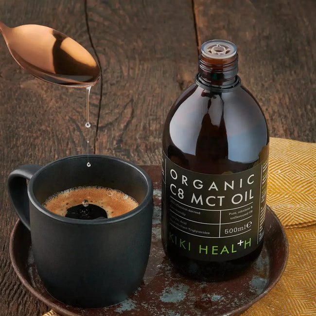 KIKI Health Organic C8 MCT Oil 500ml  Pure Energy Cognitive Brain Fuel Support