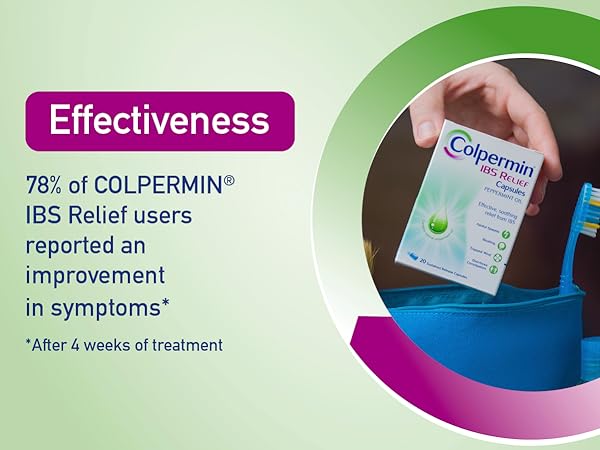 Colpermin IBS Relief Peppermint Oil Capsules 20s for IBS Gut Symptoms Relief
