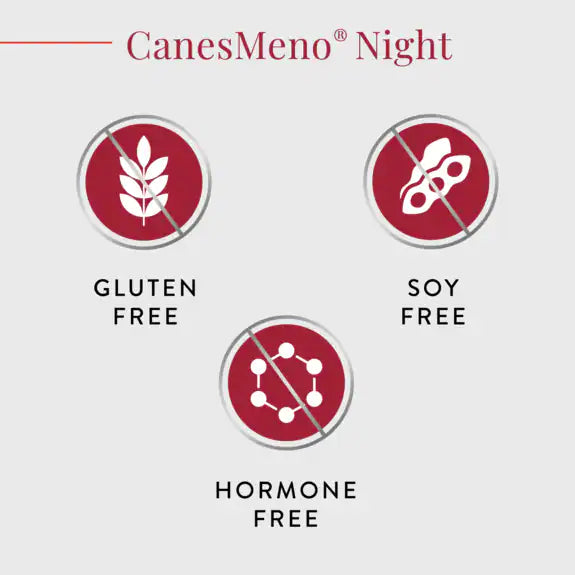 CanesMeno Night Magnesium, B6, Ashwagandha & Hops Food Supplement 30 Tablets