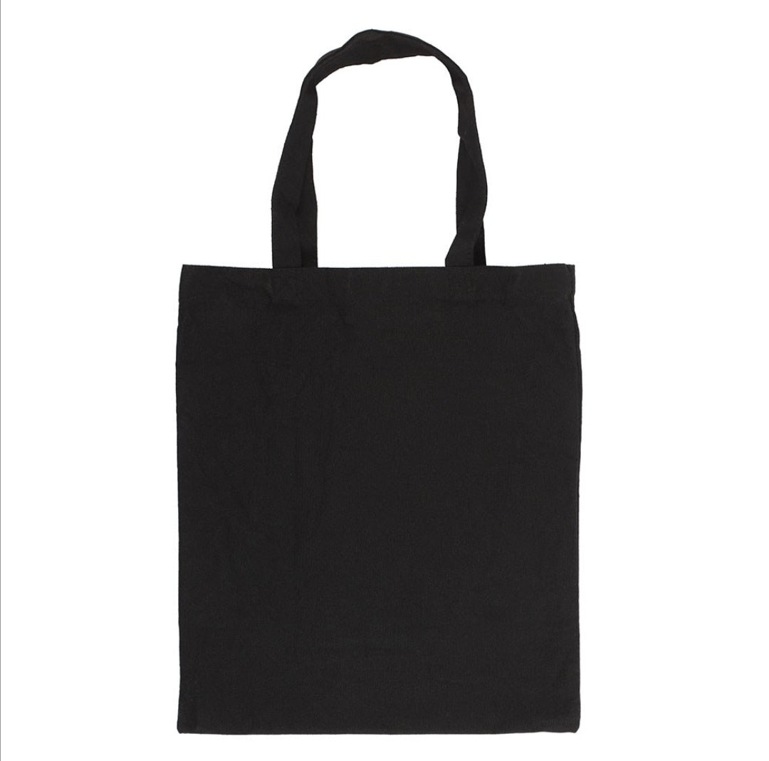 Poisonous Plants Gothic Botanical Illustration Shopper Black Tote Bag
