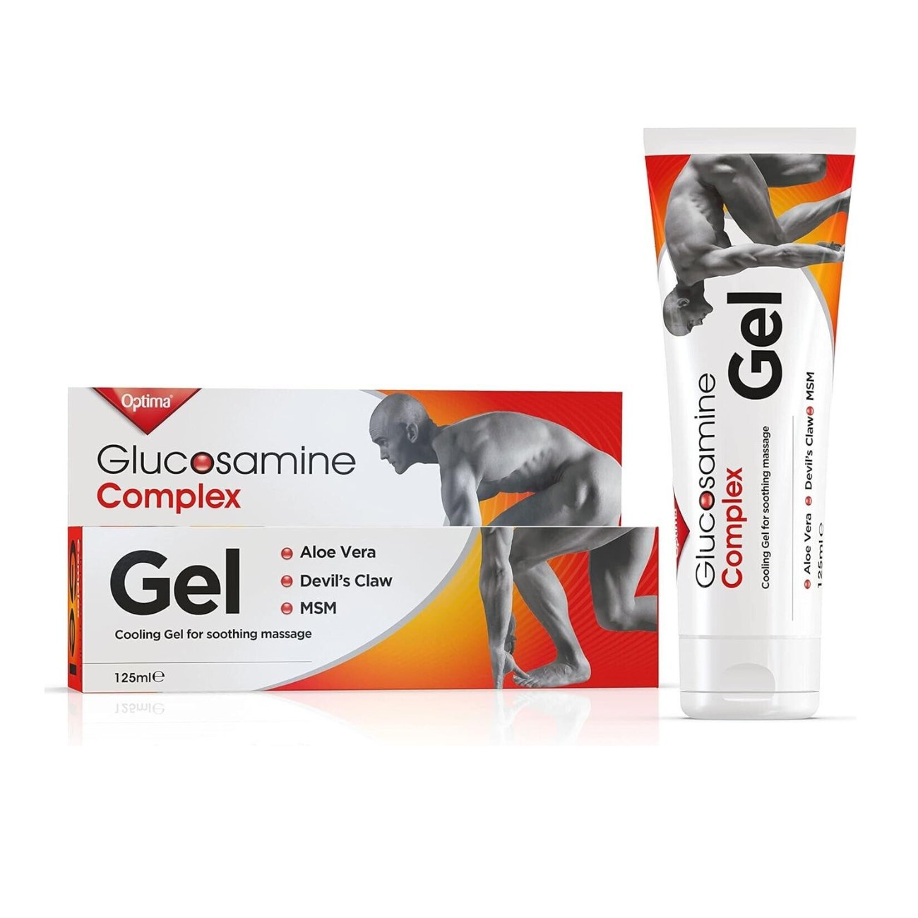 Optima Glucosamine Complex Gel 125ml Cooling Joint Massage Gel with MSM & Devil’s Claw