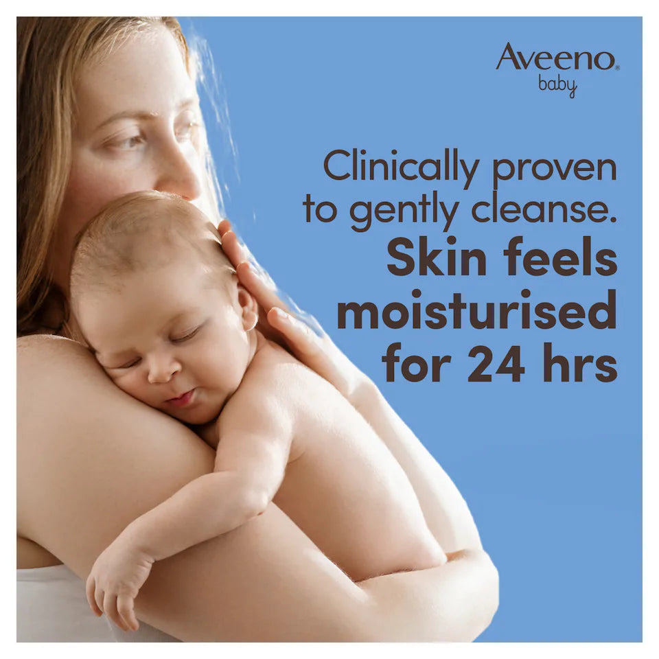 Aveeno Baby Soothing Relief Emollient Wash 250ml Dry Sensitive Eczema Skin