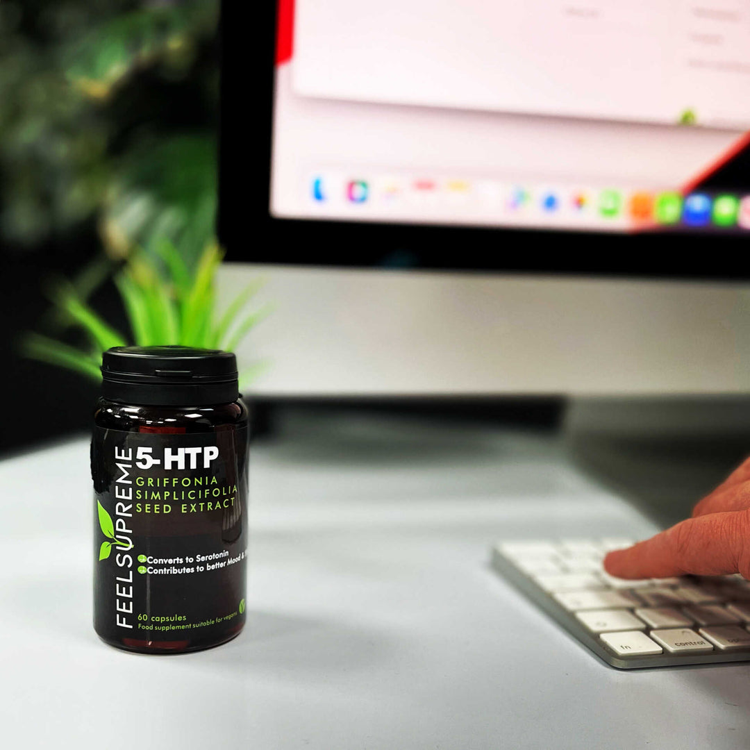5HTP Griffonia Seed Extract  Mood Sleep Anxiety Serotonin Vegan 60 Capsules