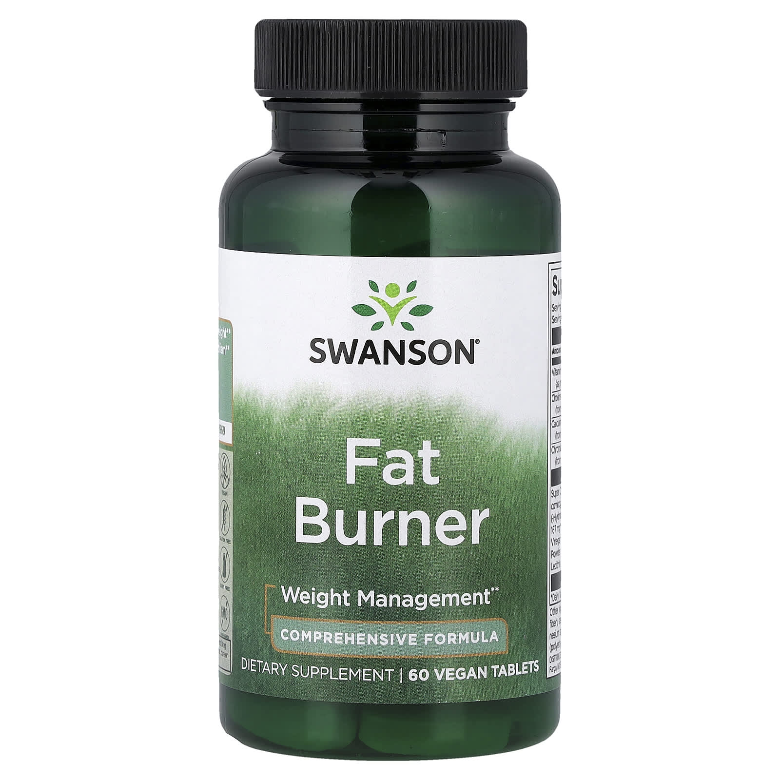 Swanson Fat Burner 60 Vegan Tablets Garcinia HCA Weight Management Metabolism