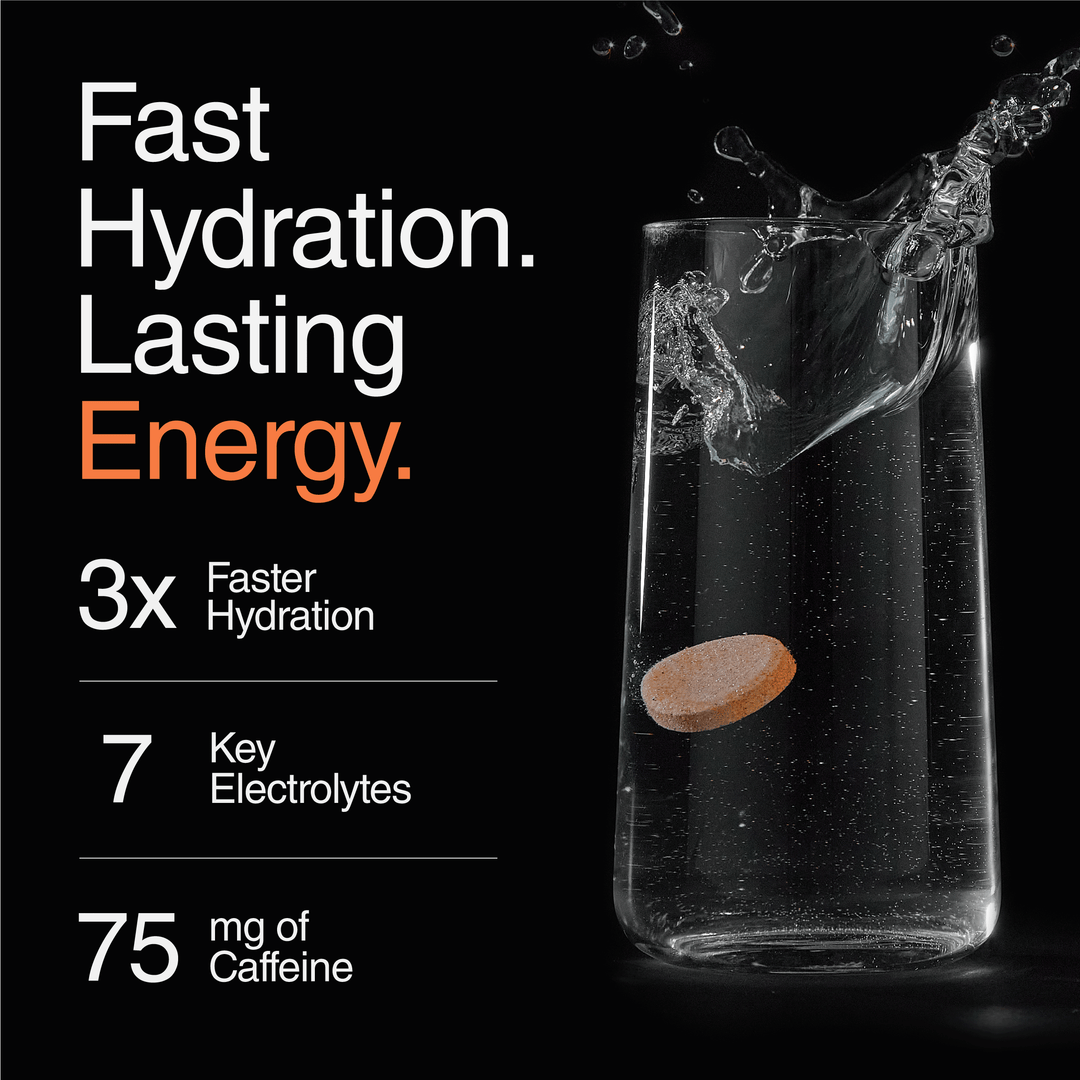 Phizz Energy Electrolyte 75mg Caffeine Orange 20 Effervescent Tablets