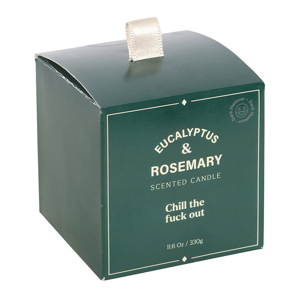 Eucalyptus Rosemary Candle Chill The F Out Funny Gift Relax Aromatherapy