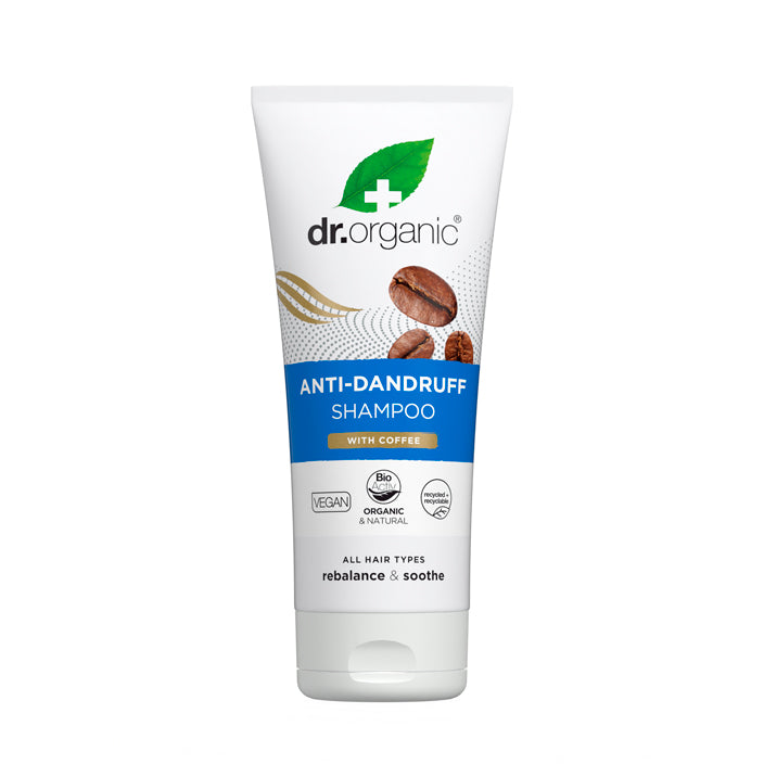 Dr. Organic Anti-Dandruff Shampoo with Coffee 200ml Vegan Formula
