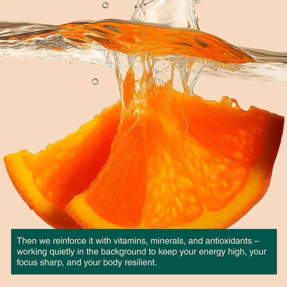 Phizz Daily Immune+ Effervescent Tablets Orange 20  Hydration & Vitamins C, D, Zinc